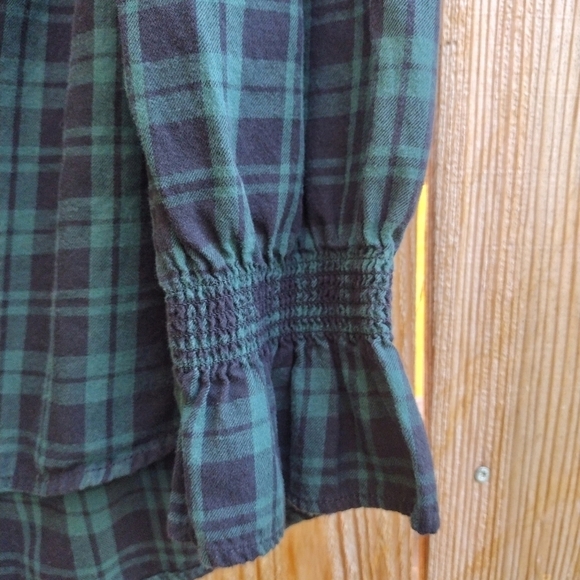 Beach Lunch Lounge - Plaid Off Shoulder Blouse - Picture 8 of 13